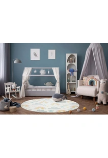 Candy Rainbow & Clouds Kids Rug
