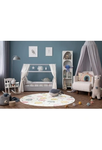Candy Cat Face Kids Rug