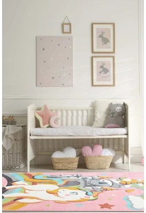 Candy Unicorn Kids Rug CAN9211-P
