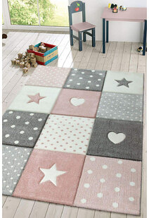 Charlie Hearts & Stars Kids Rug