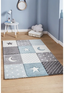 Charlie Moon & Stars Kids Rug