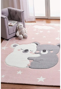 Charlie Cute Koala Hug Kids Rug