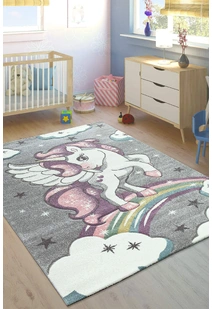 Charlie Flying Unicorn Kids Rug
