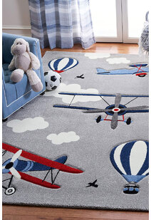 Charlie Biplane / Airplane Kids Rug
