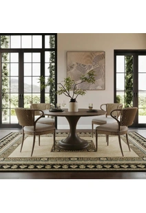 Cain Transitional Medallion Rug