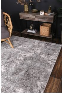 Cole Grey Floral Abstract Rug