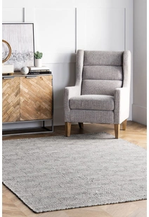 Dhurrie Grey Wool Rug DIDIA-GY