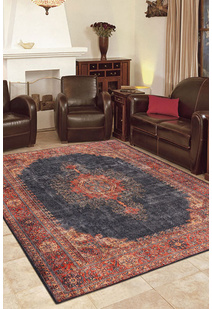 Diva Classic Navy Overdyed Rug