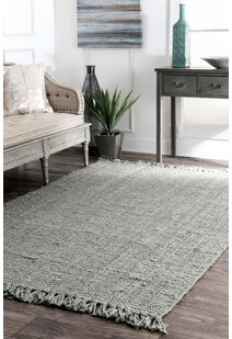 Dyed Jute Grey Hand Woven Rug