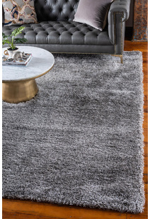 Dream Plain Grey Shaggy Rug