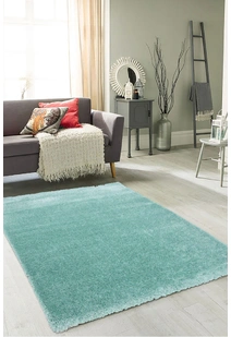 Dream Plain Green Thick Shag Rug