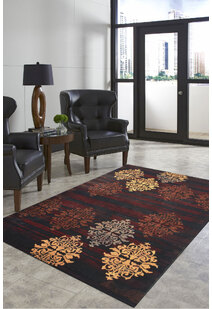 Eliza Modern Floral Emblem Rug