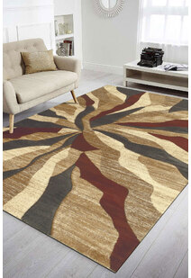 Eliza Beige Modern Abstract Rug