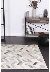 Elena Cow Hide Leather Rug