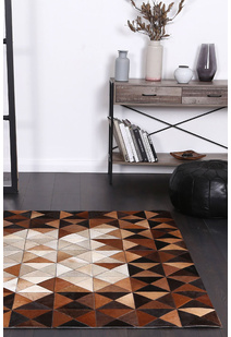 Elena Cow Hide Leather Rug