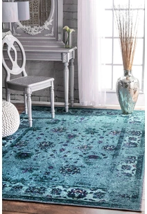 Ellie Overdyed Rubber Backed Rug