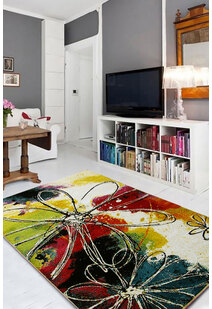 Ellen Modern Floral Abstract Rug