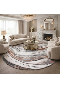 Fantasy Modern Marble Rug