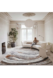 Fantasy Modern Marble Rug