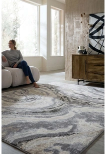 Fantasy Modern Marble Rug