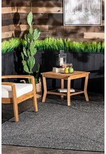San Pietro Black Hand Braided Rug