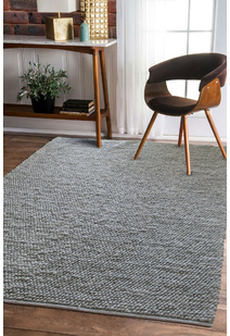 Faris Grey Hand Loomed Wool Rug