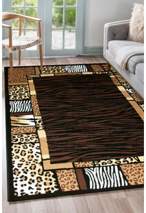 Gil Brown Animal Print Safari Rug