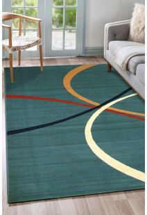 Gil Blue Modern Abstract Rug