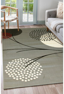 Gil Modern Grey Abstract Rug