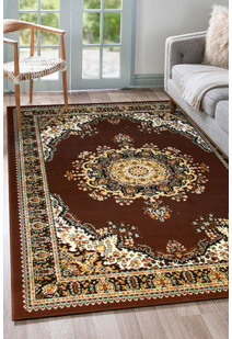 Gil Classic Brown Medallion Rug