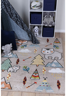Hello Forest Animal Kids Rug