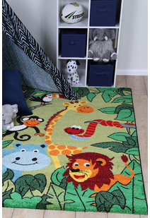 Hello Kids Jungle Animals Rug