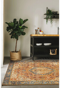 Heriz Red Oriental Medallion Rug