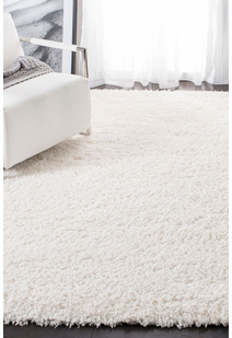 Havana Plain Ivory Shaggy Rug