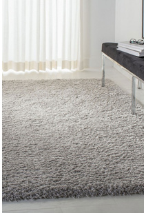 Havana Plain Light Grey Shag Rug