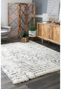 Havana Ivory Moroccan Shaggy Rug