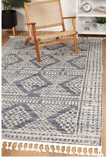 Inti Moroccan Grey Geometric Rug