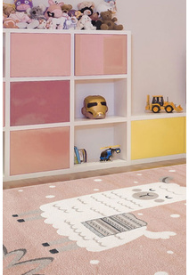 Kade Llama / Alpaca Pink Kids Rug