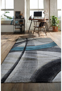 Lucia Modern Blue Abstract Rug