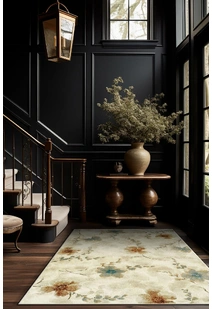 Leila Floral Pattern Rug LEI532-W