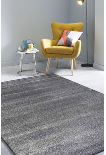 Leo Modern Thick Plain Grey Rug