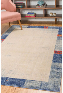 Lisa Contemporary Border Rug