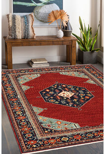 Leah Medallion Fringed Wool Rug
