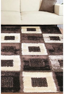 Logan Square Pattern Shaggy Rug