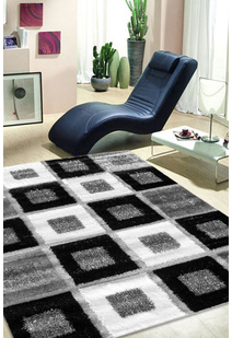 Logan Square Pattern Shaggy Rug