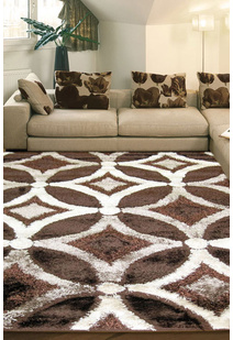 Logan Modern Brown Shaggy Rug