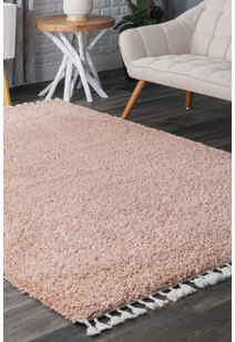Lucy Pink Moroccan Tassel Rug