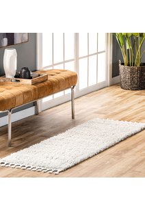 Lucy Cream Shaggy Moroccan Rug