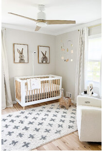 Larry Beige Moroccan Shaggy Rug