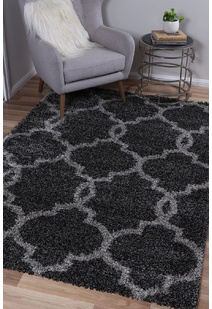 Lusso Moroccan Trellis Shag Rug